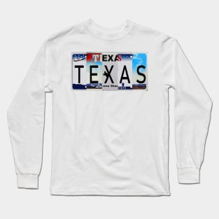 Texas License Plates Long Sleeve T-Shirt